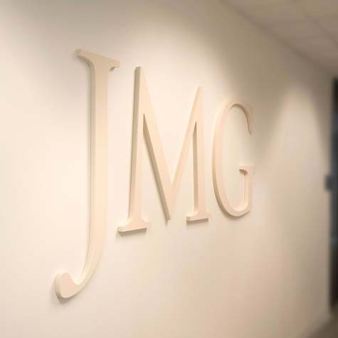 JMG Wall in Office Hallway