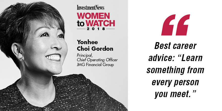 InvestmentNews Women to Watch 2018 - Yonhee Choi Gordon
